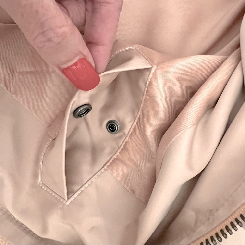 VINCE Womens Blush Pink Lightweight Bomber Jacket Small Petite - Picture 7 of 12